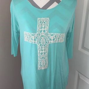 Women’s lace cross tunic